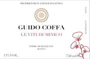 Guido Coffa - "Le Viti Di Minico" IGP Terre Siciliane Rosso  - Label