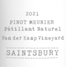 Saintsbury - Pétillant Naturel Pinot Meunier - Label