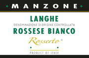 Giovanni Manzone - "Rosserto" Rossese Bianco Langhe DOC  - Label