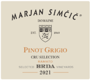 Domaine Marjan Simčič   - Pinot Grigio Ramato Cru Selection - Label