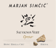 Domaine Marjan Simčič   - Sauvignon Vert Opoka Ronc Zegla Cru - Label