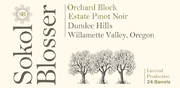 Sokol Blosser - Orchard Block Dundee Hills Estate Pinot Noir - Label