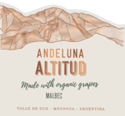 Andeluna - Altitud Malbec Tupungato (Organic) - Label