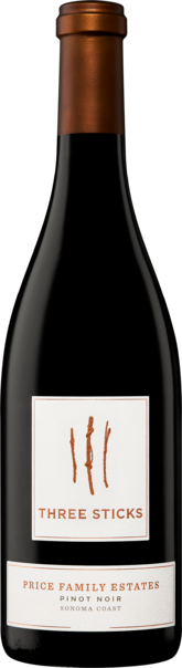 Three Sticks Wines Pinot Noir Price Family Estates Sonoma Coast - Bottle