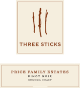 Three Sticks Wines - Pinot Noir Price Family Estates Sonoma Coast - Label