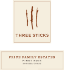 Three Sticks Wines - Pinot Noir Price Family Estates Sonoma Coast - Label
