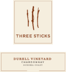 Three Sticks Wines - Chardonnay Durell Vineyard Sonoma Coast - Label