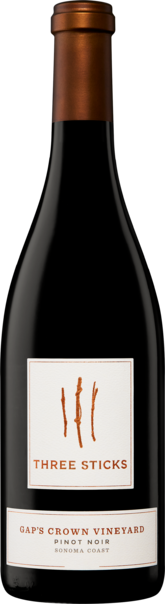 Three Sticks Wines Pinot Noir Gap's Crown Vineyard Sonoma Coast - Bottle
