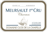 Domaine Clos de la Chapelle - Meursault 1er Cru Charmes - Label