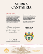 Viñedos y Bodegas Sierra Cantabria - Sierra Cantabria Rioja Reserva - Label