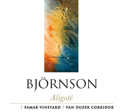 Björnson Vineyard - Aligoté Van Duzer Corridor - Label