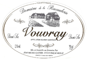 Jean-Michel Gautier/Domaine de la Racauderie - Vouvray Demi-Sec - Label
