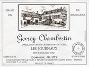 Domaine Gérard Quivy - Gevrey-Chambertin Les Journeaux - Label