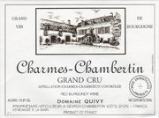 Domaine Gérard Quivy - Charmes-Chambertin Grand Cru - Label