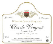 Domaine Odoul-Coquard - Clos de Vougeot Grand Cru - Label