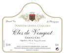 Domaine Odoul-Coquard - Clos de Vougeot Grand Cru - Label