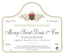 Domaine Odoul-Coquard - Morey-Saint-Denis 1er Cru Clos la Riotte - Label