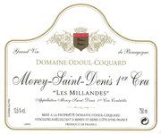 Domaine Odoul-Coquard - Morey-Saint-Denis 1er Cru Les Millandes - Label