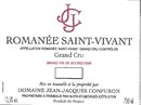 Domaine Jean-Jacques Confuron - Romanée Saint-Vivant Grand Cru - Label