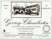 Domaine Gérard Quivy - Gevrey-Chambertin Les Evocelles - Label