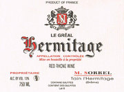 Domaine Marc Sorrel - Hermitage Le Gréal - Label