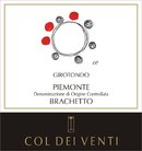 Col dei Venti - Brachetto DOC - Label