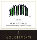 Col dei Venti - Cométe Moscato d'Asti DOCG - Label
