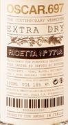OSCAR.697 Vermouth - Extra Dry Vermouth - Label