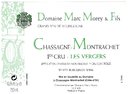 Domaine Marc Morey et Fils - Chassagne-Montrachet 1er Cru Les Vergers - Label