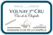 Domaine Clos de la Chapelle - Volnay 1er Cru "Clos de la Chapelle"  - Label