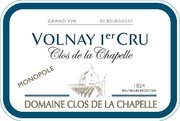 Domaine Clos de la Chapelle - Volnay 1er Cru "Clos de la Chapelle"  - Label