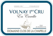 Domaine Clos de la Chapelle - Volnay 1er Cru En Carelle - Label