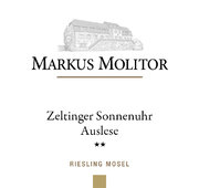 Markus Molitor - Zeltinger Sonnenuhr Riesling Auslese ** - Label