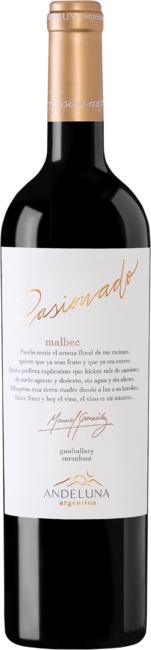 Andeluna Pasionado Malbec Tupungato-Gualtallary - Bottle