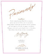 Andeluna - Pasionado Malbec Tupungato-Gualtallary - Label