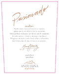 Andeluna - Pasionado Malbec Tupungato-Gualtallary - Label