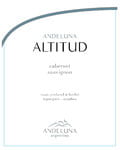 Andeluna - Altitud Cabernet Sauvignon Tupungato - Label