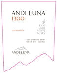 Andeluna - 1300 Torrontes Valle de Uco - Label