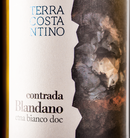 Terra Costantino  - Contrada Blandano Etna Bianco DOC - Label