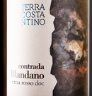 Terra Costantino  - Contrada Blandano Etna Rosso Riserva DOC - Label