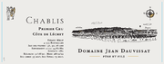 Domaine Jean Dauvissat Père et Fils - Chablis 1er Cru Côte De Léchet - Label