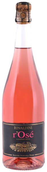 Rinaldini Lambrusco dell'Emilia IGT r'Osé Vino Frizzante Rosato Secco  - Bottle