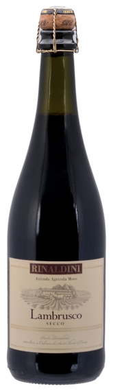 Rinaldini Lambrusco Reggiano Secco DOP​  Vino Rosso Frizzante - Bottle