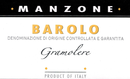 Giovanni Manzone - Barolo DOCG Gramolere  - Label